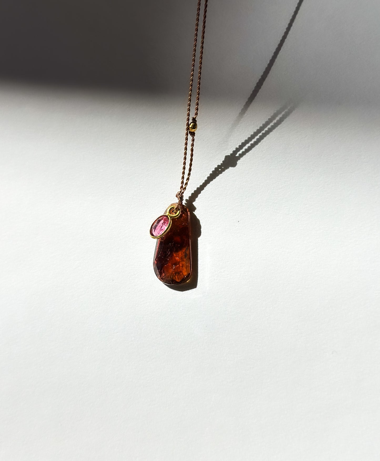MARGARET SOLOW | Double Red Tourmaline Necklace