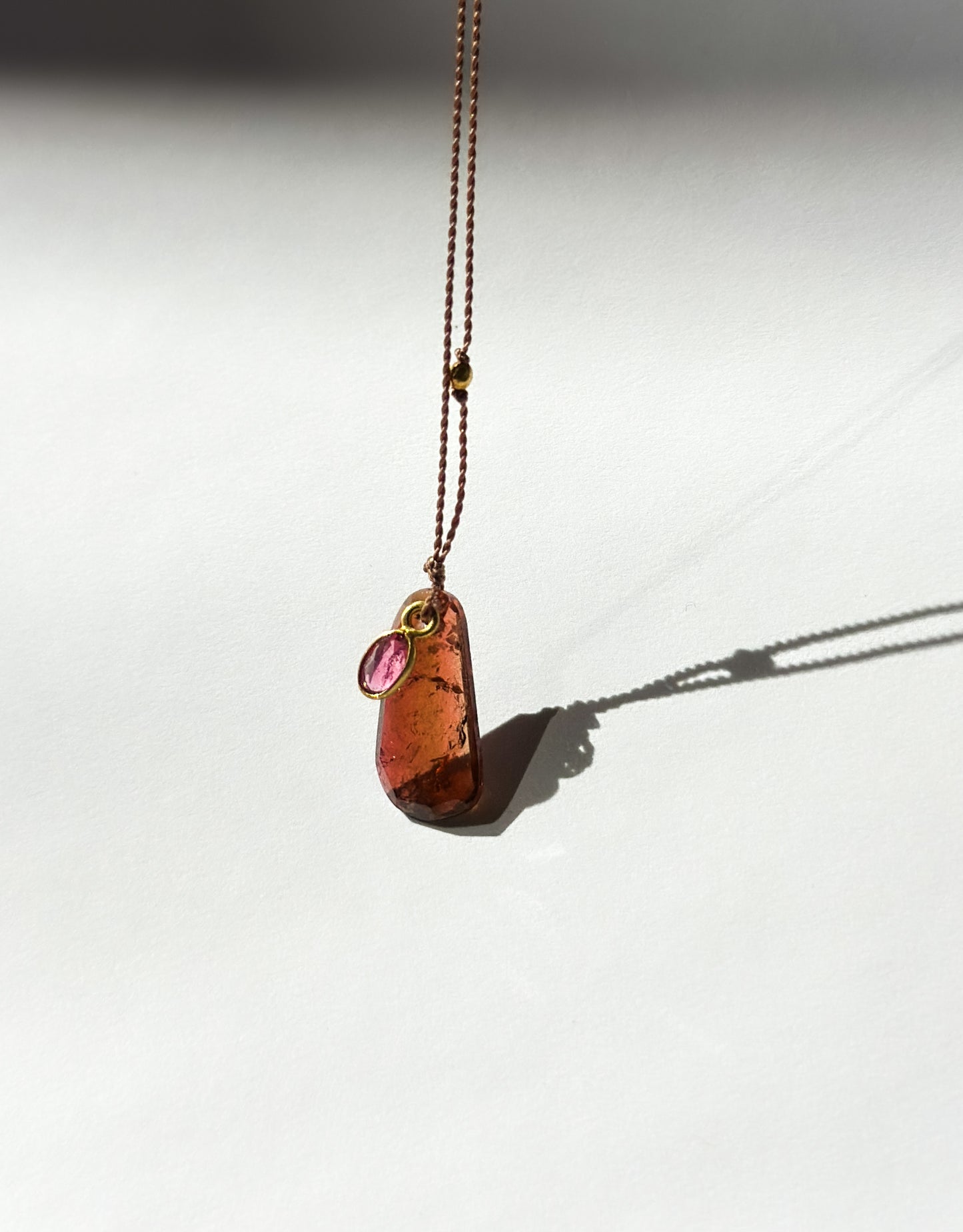 MARGARET SOLOW | Double Red Tourmaline Necklace