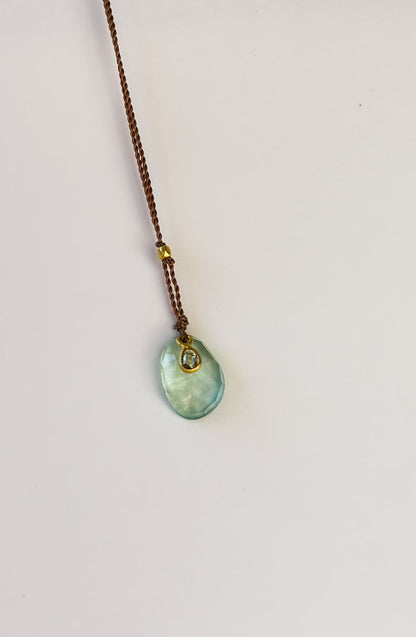MARGARET SOLOW | 18k Tourmaline and Diamond Necklace
