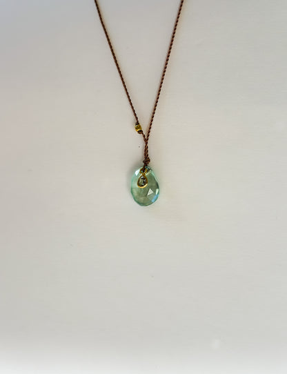 MARGARET SOLOW | 18k Tourmaline and Diamond Necklace