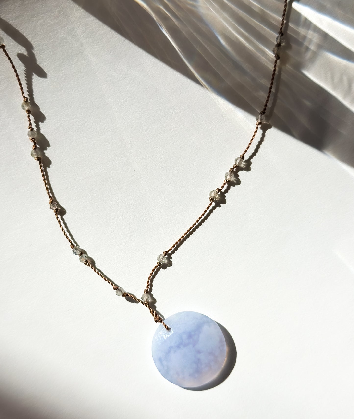 MARGARET SOLOW | Chalcedony and Labradorite Stones Necklace
