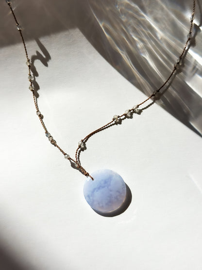 MARGARET SOLOW | Chalcedony and Labradorite Stones Necklace