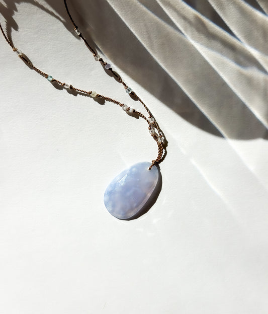 MARGARET SOLOW | Chalcedony and Multi Stones Necklace