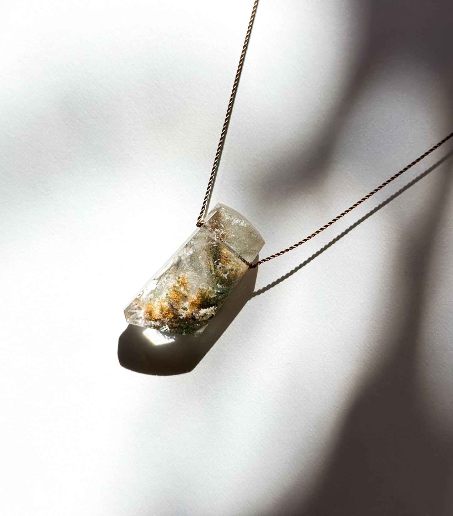 MARGARET SOLOW | Lodolite in Quartz Necklace