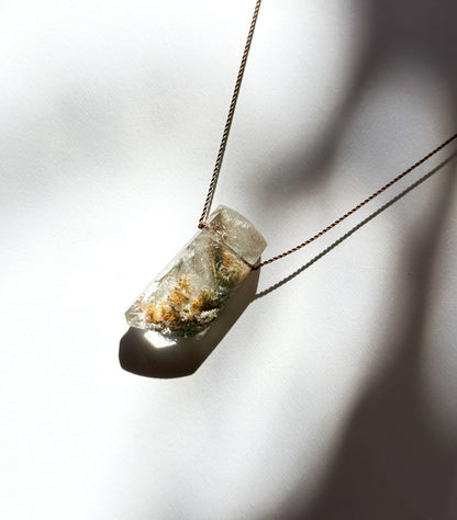 MARGARET SOLOW | Lodolite in Quartz Necklace