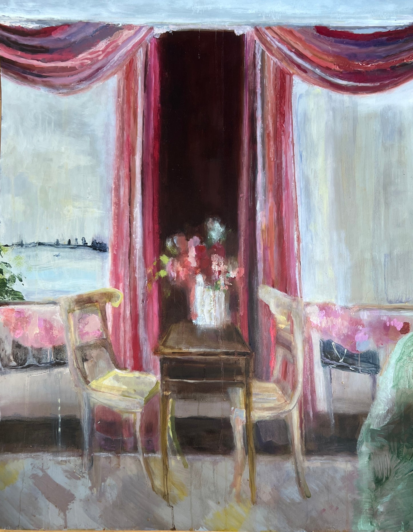 Pink curtains by Dena Sturm