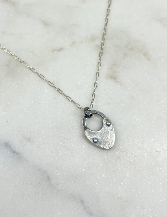 SONJA FRIES | Sterling Silver Necklace with Lock Charm