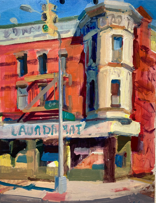 LAUNDROMAT, Framed by Janet Pedersen
