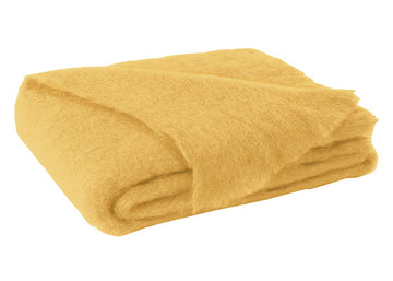 Lands Downunder | Mohair Throw Lemon