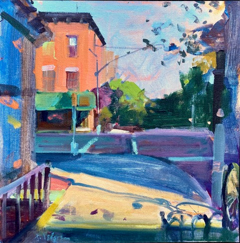 CORNER SHADOWS, Framed by Janet Pedersen