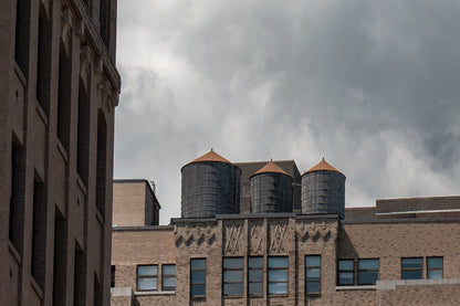 Three Water Towers for "Interpretations" by Susan Greenstein