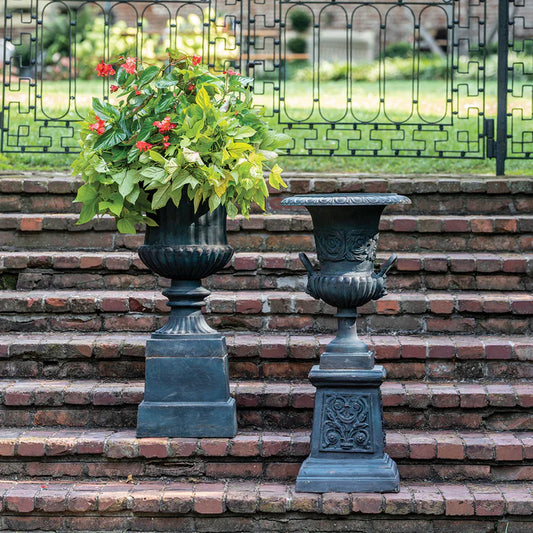 Handled Urn with Pedestal