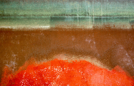 Beach Bonfire, Framed by Scott Farrell