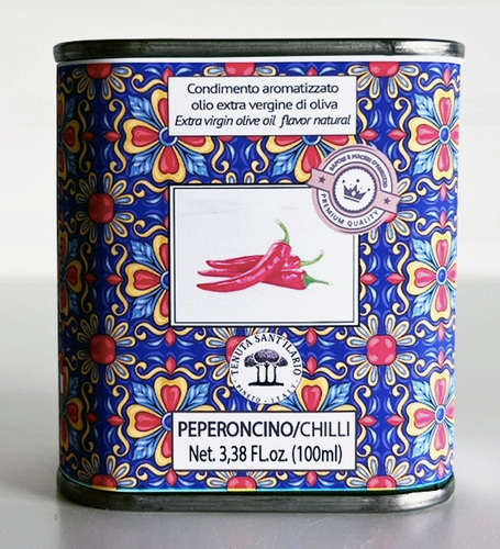 Italian Infused Extra Virgin Olive Oil in Mini Tin, 100ml