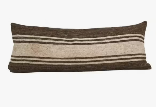 Striped Wool Kilim Pillow Cover | 16