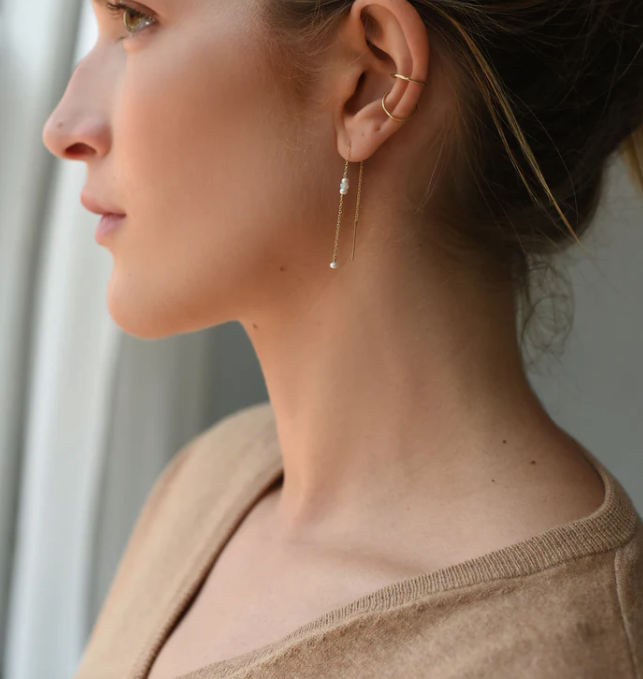 8.6.4 | Pearl and Opal Threader Earring