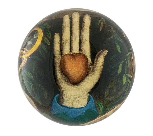John Derain | Heart in Hand Dome Paperweight