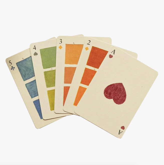 Watercolor Swatch Playing Cards