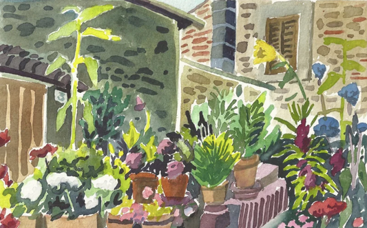 Maria's Garden, Print by Susan Greenstein