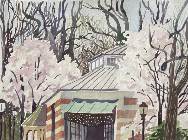 Prospect Boathouse, Print by Susan Greenstein