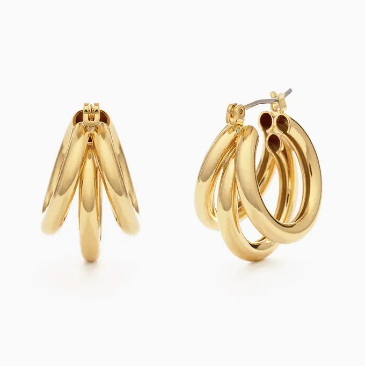 Vintage Style Triple Hoop Earring