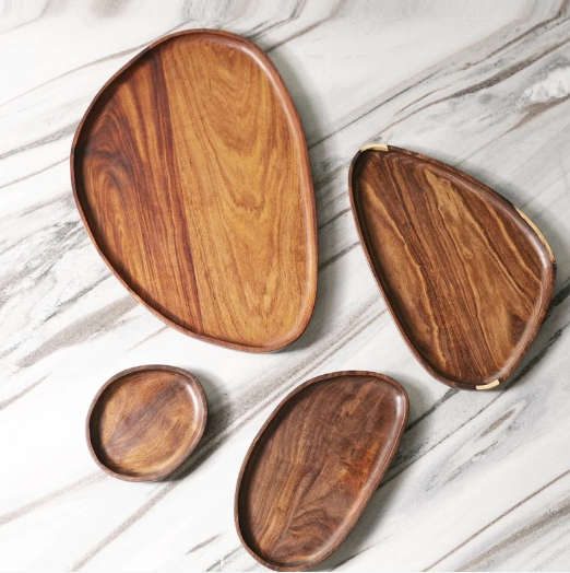 100% Wood Leaf Tray