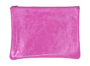 TRACEY TANNER Candy Patent Flamingo | Zip Pouch Small