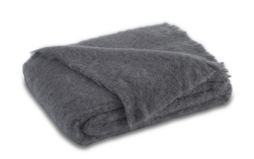 Lands Downunder | Mohair Throw Slate