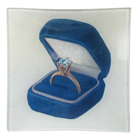 John Derian | Ring in a box 6" Square plate