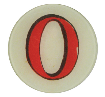 Red Letter O 5 1/4