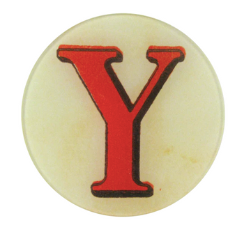 Red Letter Y 5 1/4