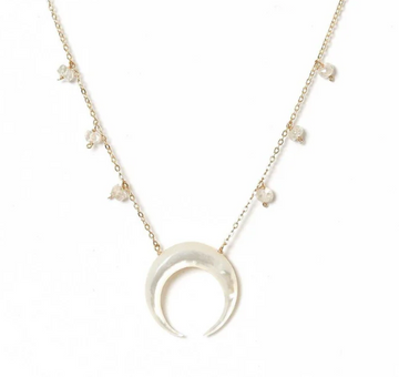 Baque Moon Necklace Gold