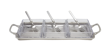 Crudite Tray w/ 3 Gabriella Cocktail Forks