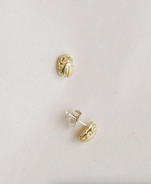 SATOMI STUDIO | Scarab Stud earrings