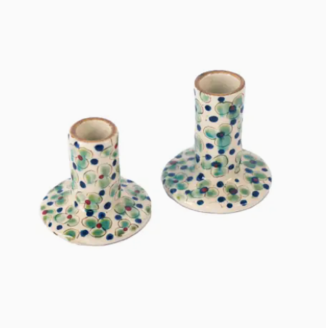 KILIIM | Blooms Ceramic Candle Holders TALL