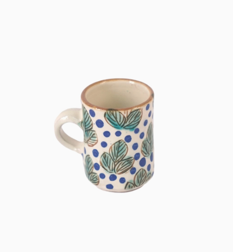 KILIIM | Leaf Ceramic Espresso Cup with Handle