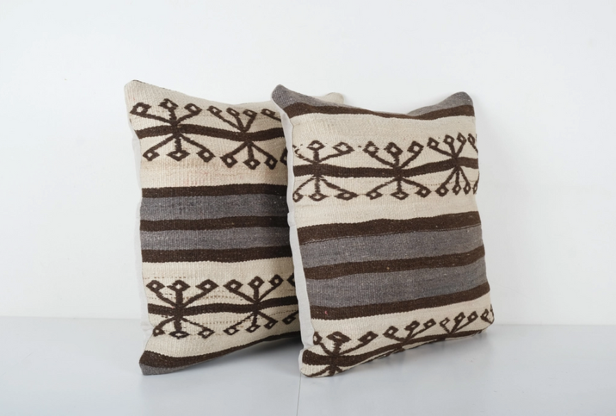 Unique Turkish Boho Kilim Pillow