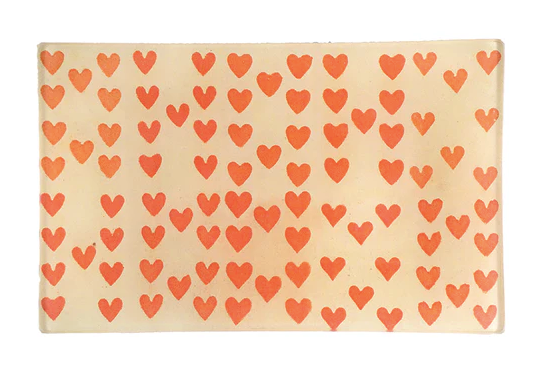 JOHN DERIAN | Heart Rows 5x8 Rect. Tray