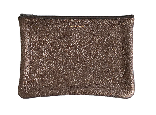 TRACEY TANNER | Medium Zip Basic Crinkle Gravel