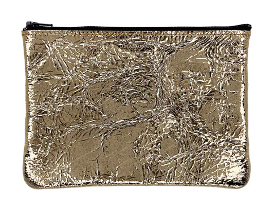 TRACEY TANNER | Medium Zip Foil Gold