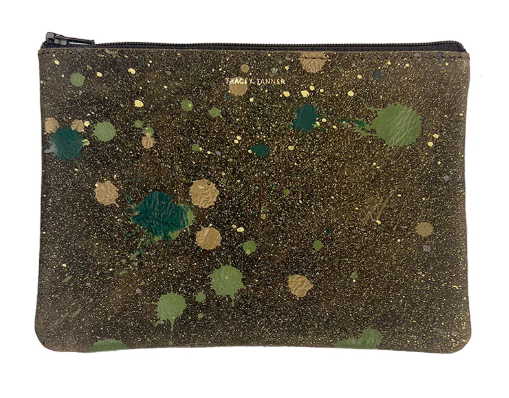 TRACEY TANNER | Medium Zip Splatter Woodland