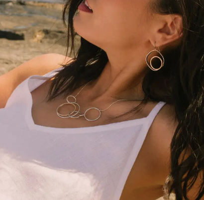 COLLEEN MAUER | Woodland Silver & Gold Necklace (Matte Finish)