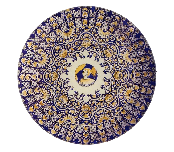 John Derian | Lady Blue 5 1/4" Round Plate