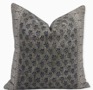 Home Decor Block Thick Linen Pillow | Rangoli