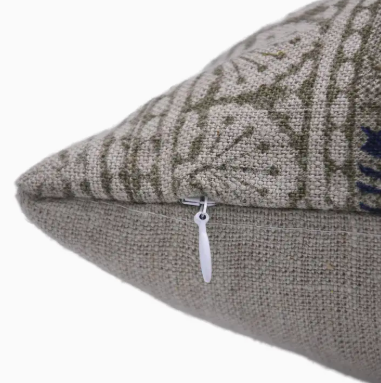 Home Decor Block Thick Linen Pillow | Rangoli