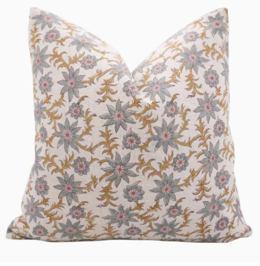 Boho Decor Block Design Pillow | Saanjh