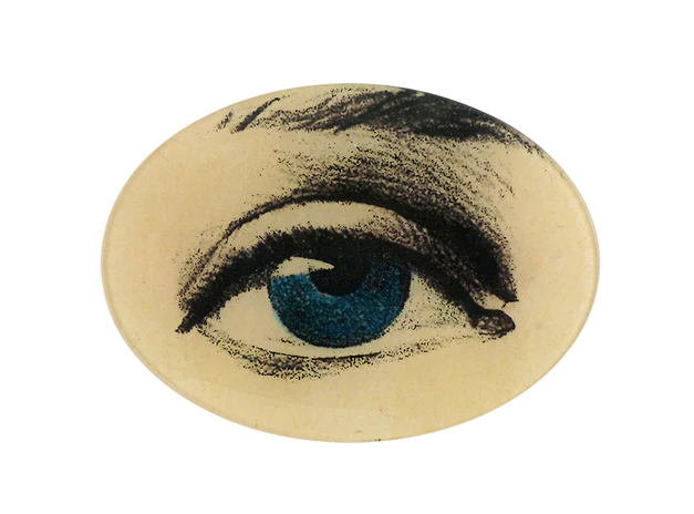 John Derian | Blue Eye (Right) - 5 x 7" Oval