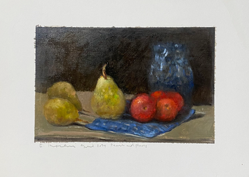 Elizabeth Hutchinson Painting - Pears & Plums