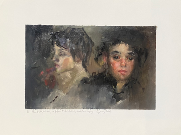 Elizabeth Hutchinson Painting - Two Heads