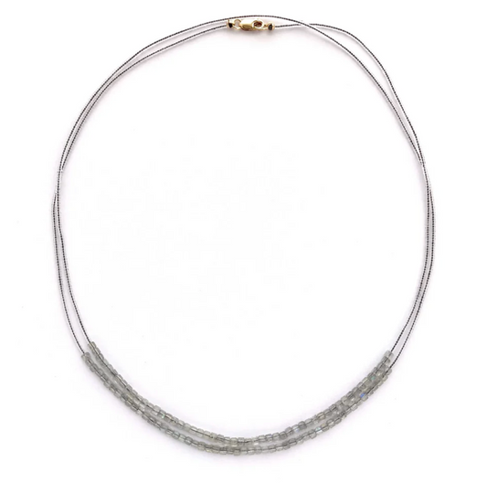 DEBBIE FISHER | Double Necklace of Labradorite Beads